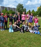 Mokiniai susitiko su jaunaisiais Klaipėdos kinologais